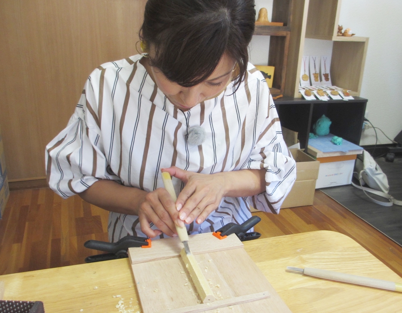 ｔｓｓテレビ新広島 満点ママ やまとなでしこ旅日和に木彫家の大二郎が出演します 木彫り入門 初心者向け作り方が学べる通信講座 工房 木彫りのぬいぐるみ