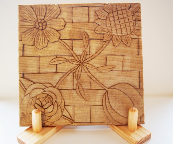 熊本県 M.Mさん 作 四季の銘々皿 生徒のMさん作